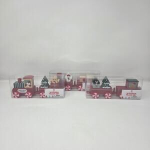 Christmas Wooden 3 Piece Train Set